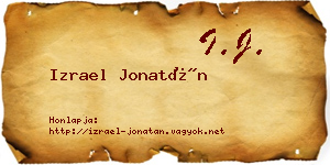 Izrael Jonatán névjegykártya
